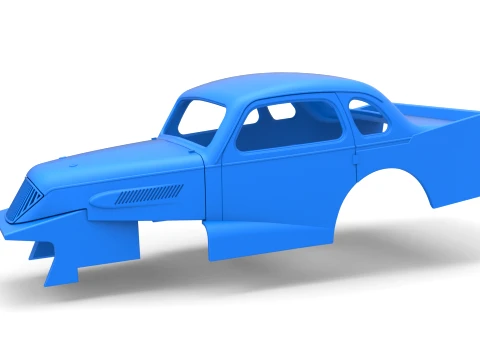 Shell of Vintage Dirt Modified stock car Version 1 Scale 1 to 25 Model do druku 3D