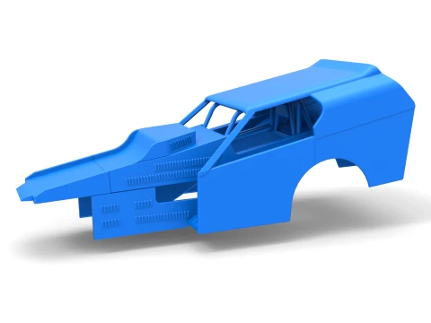 Shell of Vintage Dirt Modified stock car Version 3 Scale 1 to 25 3D Baskı Modeli