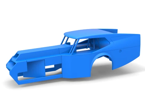 Shell of Vintage Dirt Modified stock car Version 5 Scale 1 to 25 3Dプリントモデル
