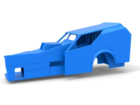 Shell of Vintage Dirt Modified stock car Version 7 Scale 1 to 25 3D Druckmodell