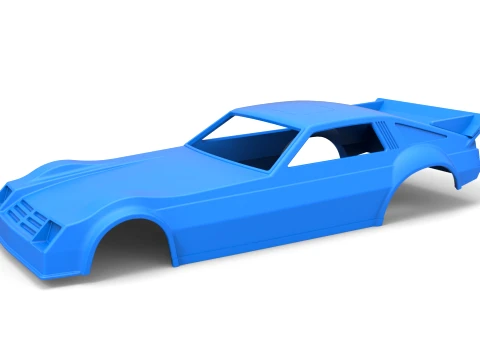 Shell of Vintage Funny Car Scale 1 to 25 3D Print Model