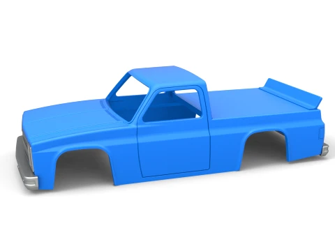 Shell of Vintage NASCAR race truck Scale 1 to 25 Modelo de impresión 3D