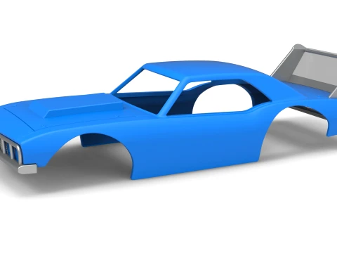 Shell of Vintage Semi-Late Model Stock Car Scale 1 to 25 Modelo de Impressão 3D