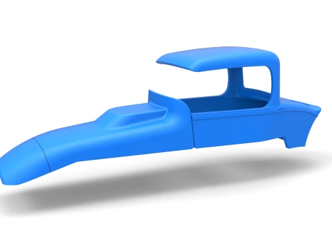 Shell of Vintage Sprint car Scale 1 to 25 3D Print Model