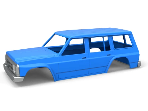 Shell of vintage SUV Version 2 Scale 1 to 25 Modelo de impresión 3D