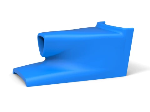 Air Scoop of Pavement Silver Crown Car Scale 1 to 25 Modelo de impresión 3D