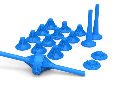 Non-Quick Change Rear End Set Scale 1 to 25 3D printmodel
