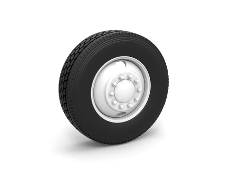 2 Hole front wheel of old school truck Scale 1 to 25 3D 프린트 모델