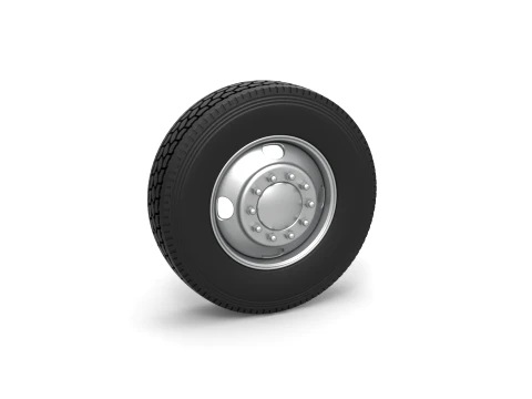 4 Hole front wheel of old school truck Scale 1 to 25 3D 프린트 모델