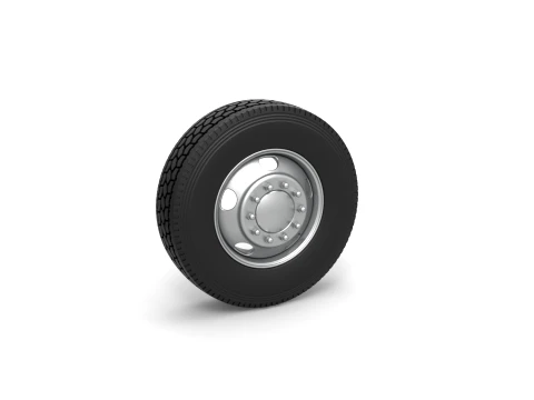 5 Hole front wheel of old school truck Scale 1 to 25 3D 프린트 모델