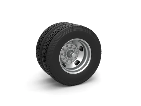 5 Hole double wheel of trailer Scale 1 to 25 3D printmodel