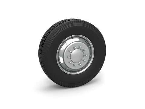 7 Hole front wheel of old school truck Scale 1 to 25 3D 프린트 모델