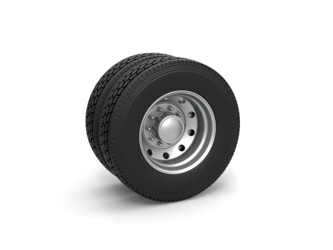 10 Hole rear double wheel of old school truck Scale 1 to 25 3D Baskı Modeli