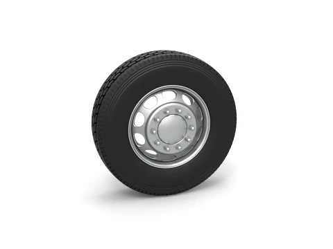 10 Hole front wheel of old school truck Scale 1 to 25 3D Baskı Modeli