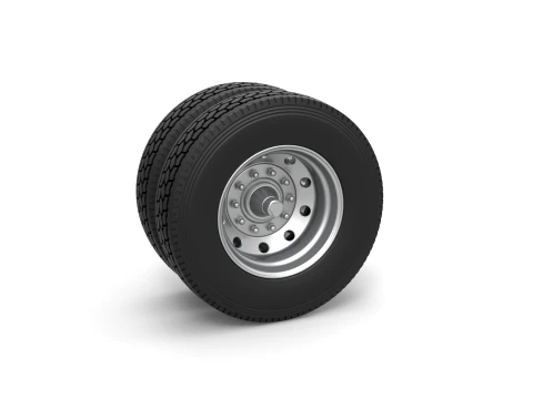 10 Hole double wheel of trailer Scale 1 to 25 3D Baskı Modeli