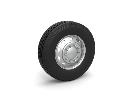 10 Triangular Hole Front wheel of semi truck Version 1 Scale 1 to 25 3D Baskı Modeli