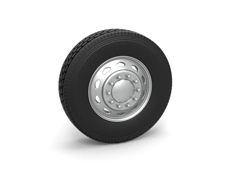 10 Triangular Hole Front wheel of semi truck Version 2 Scale 1 to 25 3D Baskı Modeli