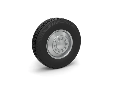 Front custom wheel of semi truck Version 2 Scale 1 to 25 3D Baskı Modeli
