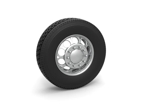 Front custom wheel of semi truck Version 6 Scale 1 to 25 3D Print Model