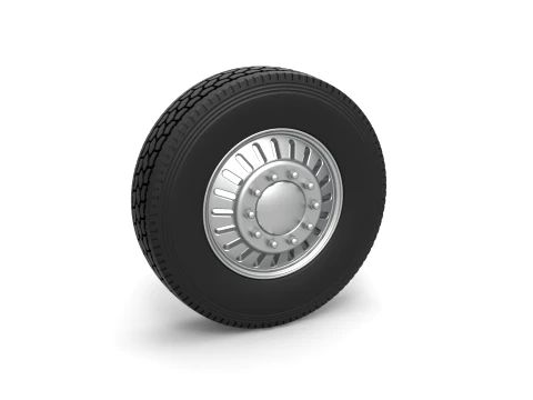 Front custom wheel of semi truck Version 12 Scale 1 to 25 3D Print Model
