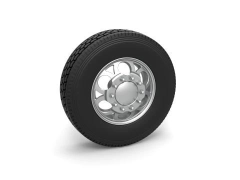 Front custom wheel of semi truck Version 15 Scale 1 to 25 3D Print Model