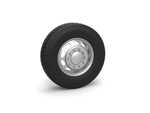 Front custom wheel of semi truck Version 20 Scale 1 to 25 3D Print Model
