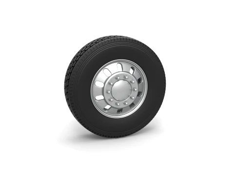 Front custom wheel of semi truck Version 21 Scale 1 to 25 3D Print Model