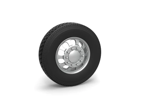 Front custom wheel of semi truck Version 22 Scale 1 to 25 3D Print Model