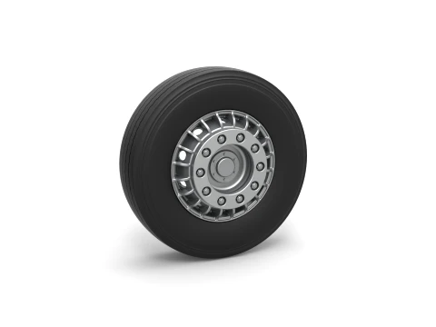 Front wheel of racing semi truck Version 1 Scale 1 to 25 3D Print Model