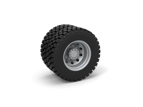 Military truck double wheel Scale 1 to 25 3D Print Model
