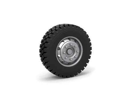Military truck wheel Scale 1 to 25 3D Print Model