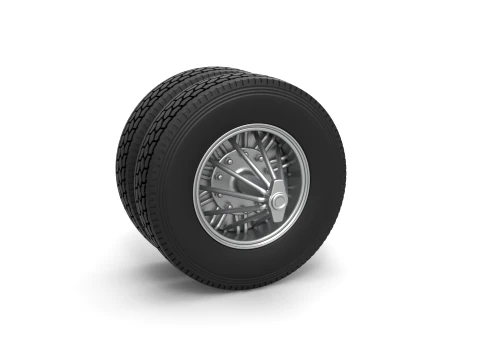 Rear custom Slab wheel of semi truck Scale 1 to 25 3D Print Model