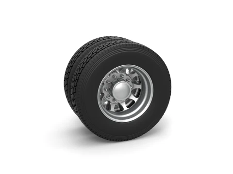 Rear custom wheel of semi truck Version 5 Scale 1 to 25 3D Print Model