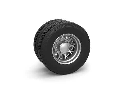 Rear custom wheel of semi truck Version 6 Scale 1 to 25 3D Print Model