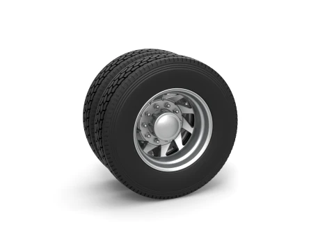 Rear custom wheel of semi truck Version 7 Scale 1 to 25 3D Print Model