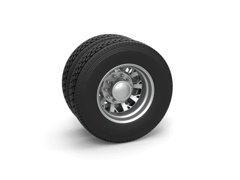 Rear custom wheel of semi truck Version 9 Scale 1 to 25 3D Print Model