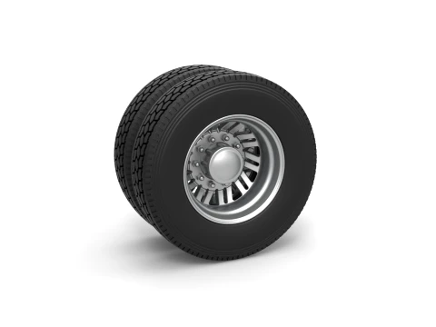 Rear custom wheel of semi truck Version 11 Scale 1 to 25 3D Print Model