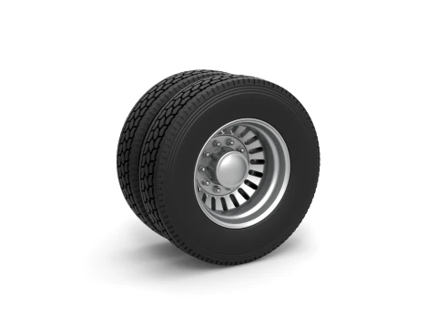 Rear custom wheel of semi truck Version 12 Scale 1 to 25 3D Print Model