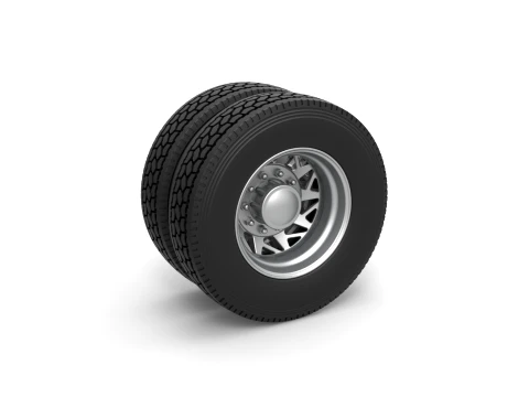 Rear custom wheel of semi truck Version 14 Scale 1 to 25 3D Print Model
