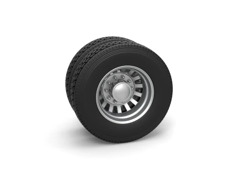 Rear custom wheel of semi truck Version 16 Scale 1 to 25 3D Print Model