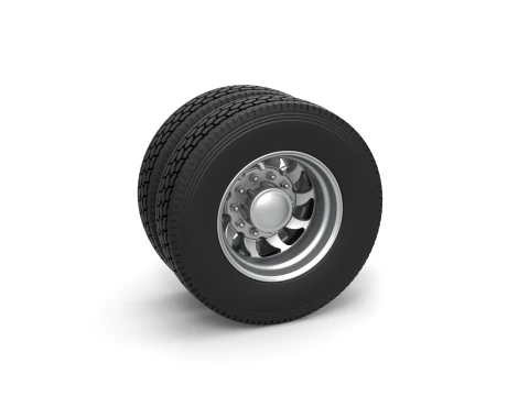 Rear custom wheel of semi truck Version 17 Scale 1 to 25 3D Print Model