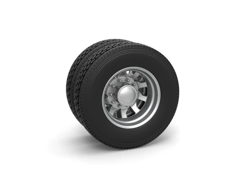 Rear custom wheel of semi truck Version 18 Scale 1 to 25 3D Print Model