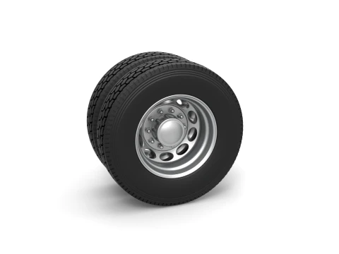 Rear custom wheel of semi truck Version 20 Scale 1 to 25 3D Print Model