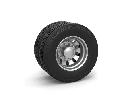 Rear custom wheel of semi truck Version 21 Scale 1 to 25 3D Print Model