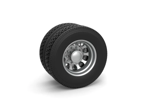 Rear custom wheel of semi truck Version 22 Scale 1 to 25 3D Print Model