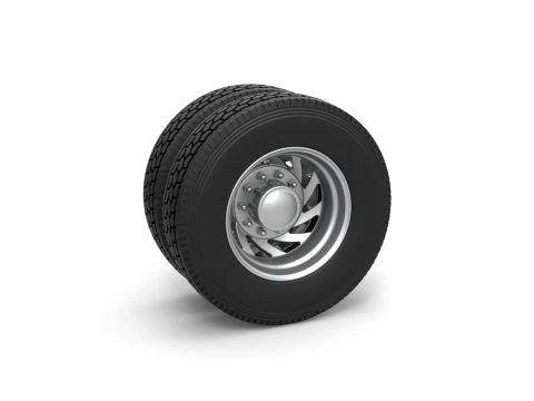 Rear custom wheel of semi truck Version 24 Scale 1 to 25 3D Print Model