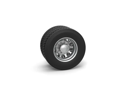 Rear custom wheel of semi truck Version 25 Scale 1 to 25 3D Print Model