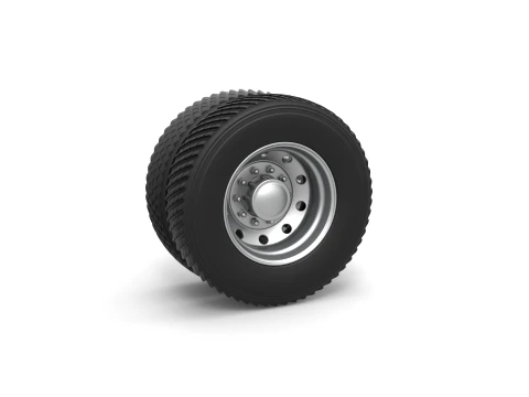 Rear double wheel of Pulling Semi truck Scale 1 to 25 3D Print Model