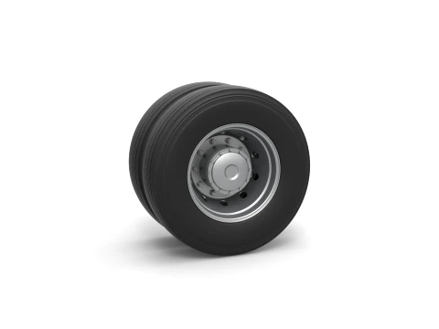 Rear wheel of racing semi truck Version 1 Scale 1 to 25 3D Print Model