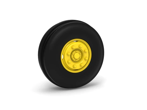 Rear wheel of Racing Combine Harvester Version 1 Scale 1 to 25 3Dプリントモデル